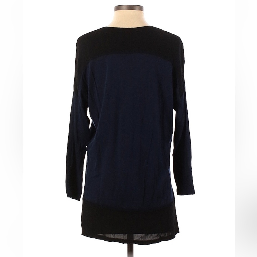 Zara black/navy blue long sleeve top
